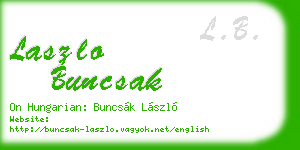 laszlo buncsak business card